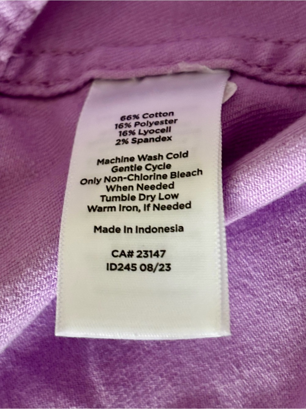 Talbots Classic Jean Jacket Lavender Size X - Picture 5 of 5